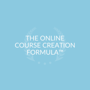 Online Course Creation Formula