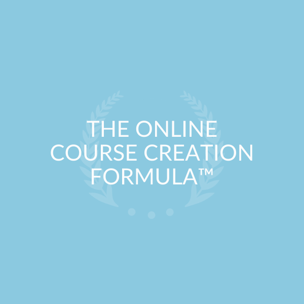 Online Course Creation Formula