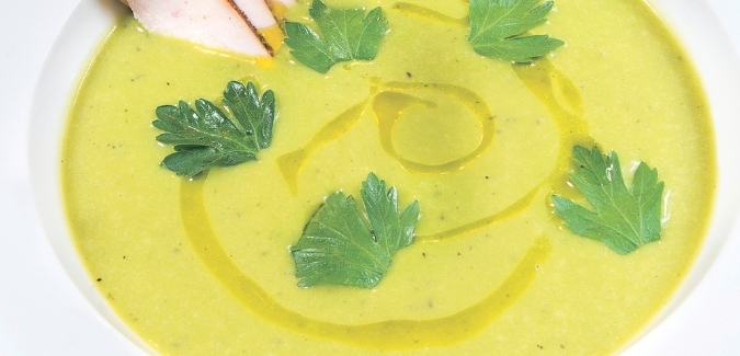 Green Pea & Leek Soup