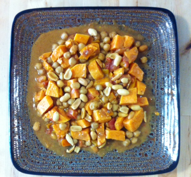 Peanut Sweet Potato Chickpea Stew